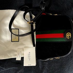 Gucci Ophidia GG small black shoulder bag